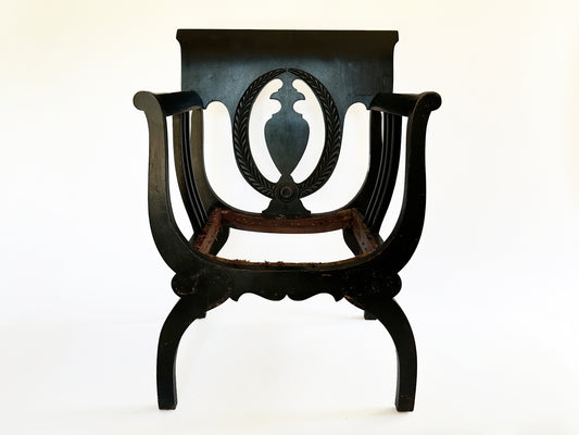 Antique Savonarola Chair, 1900's Antique chair