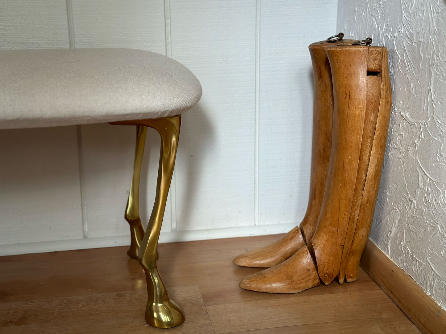 Antique Equestrian Riding Boots, Wood Boot Trees