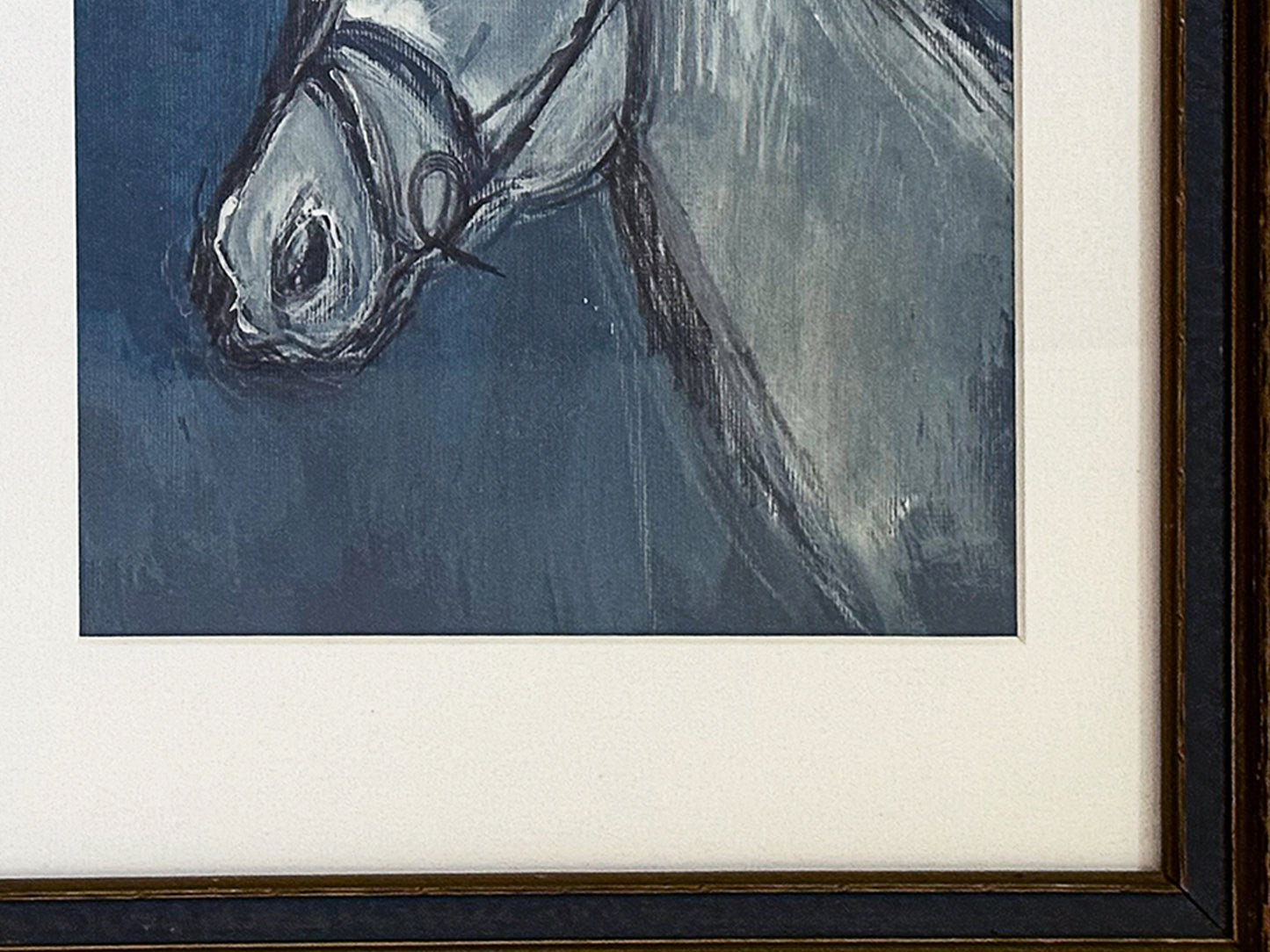 Modern Horse Art, Original 20th Century Equestrian Portrait Artwork