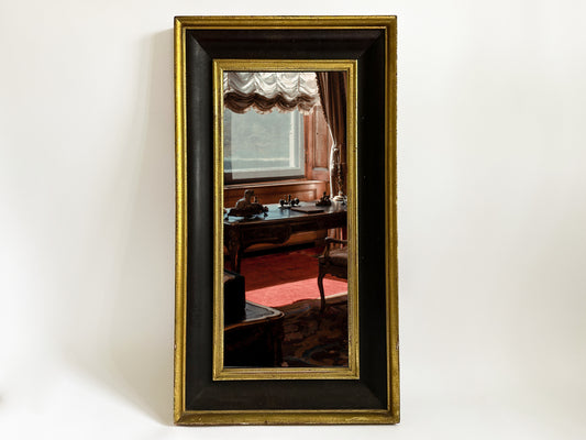 Antique Mirror, 19th Century Empire Style Large Rectangular Mirror