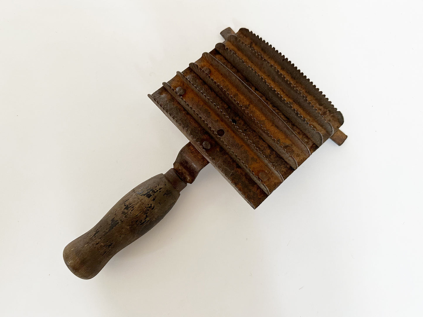 Antique Horse Curry Comb Brush, 1890s Equestrian Home Decor