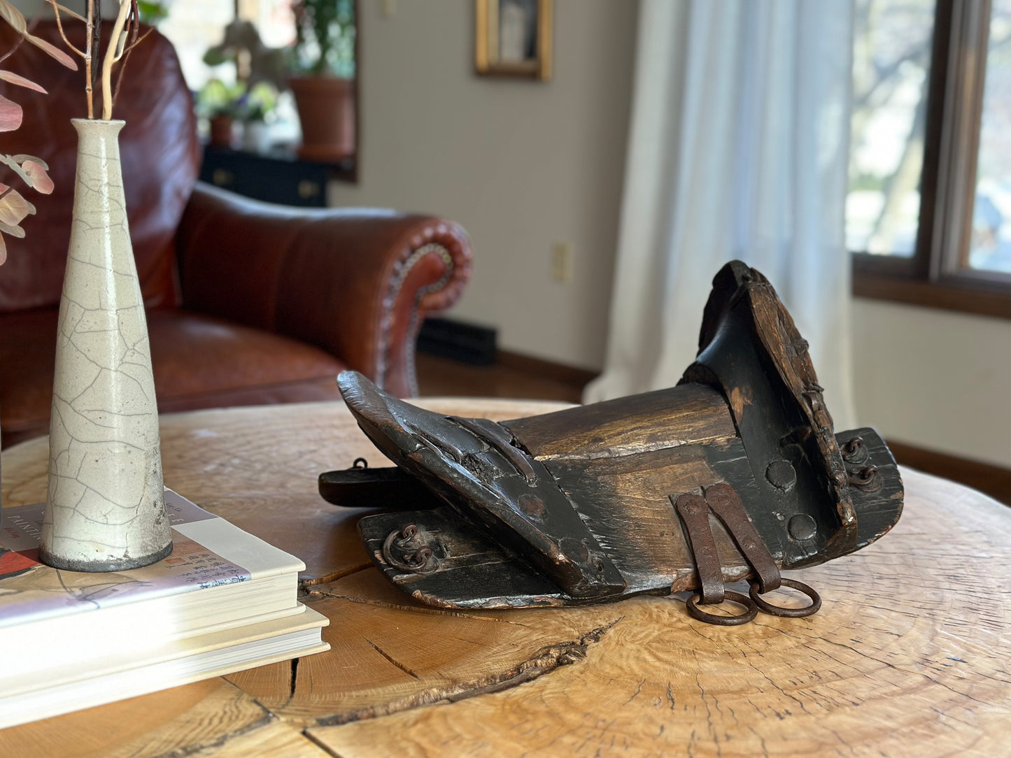 Antique Horse Saddle, 1800s Tibetan Horse Saddle