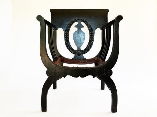 Antique Savonarola Chair, 1900's Antique chair