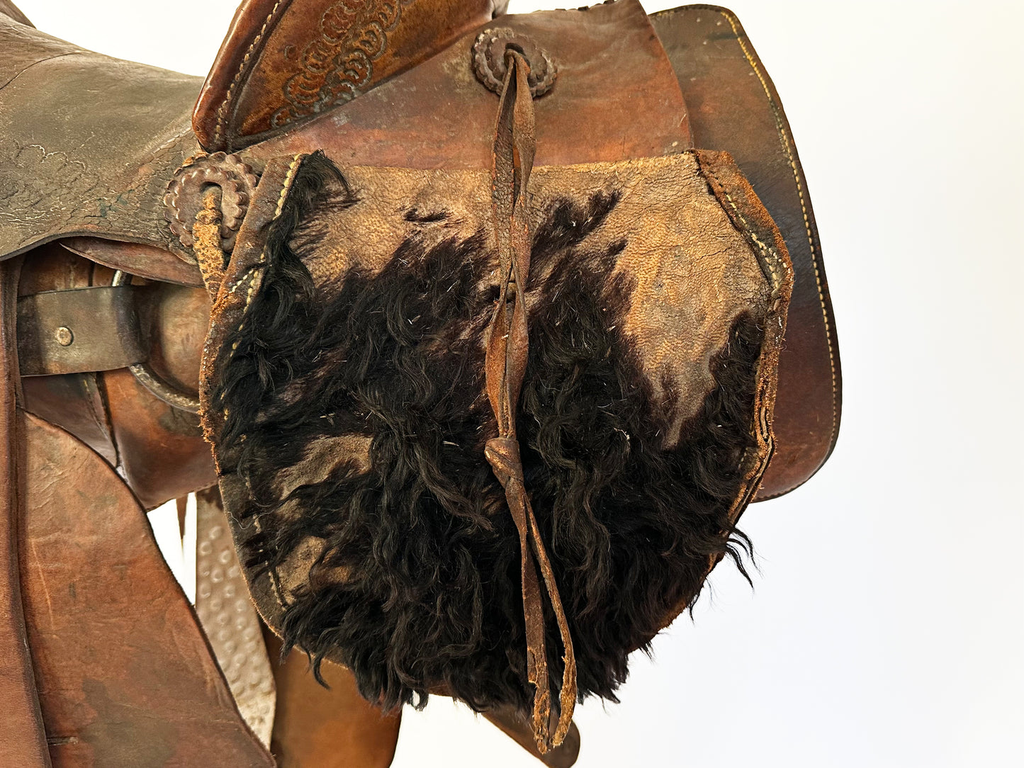 1880s S.C. Gallup Pueblo Colorado Antique Western Leather Horse Saddle