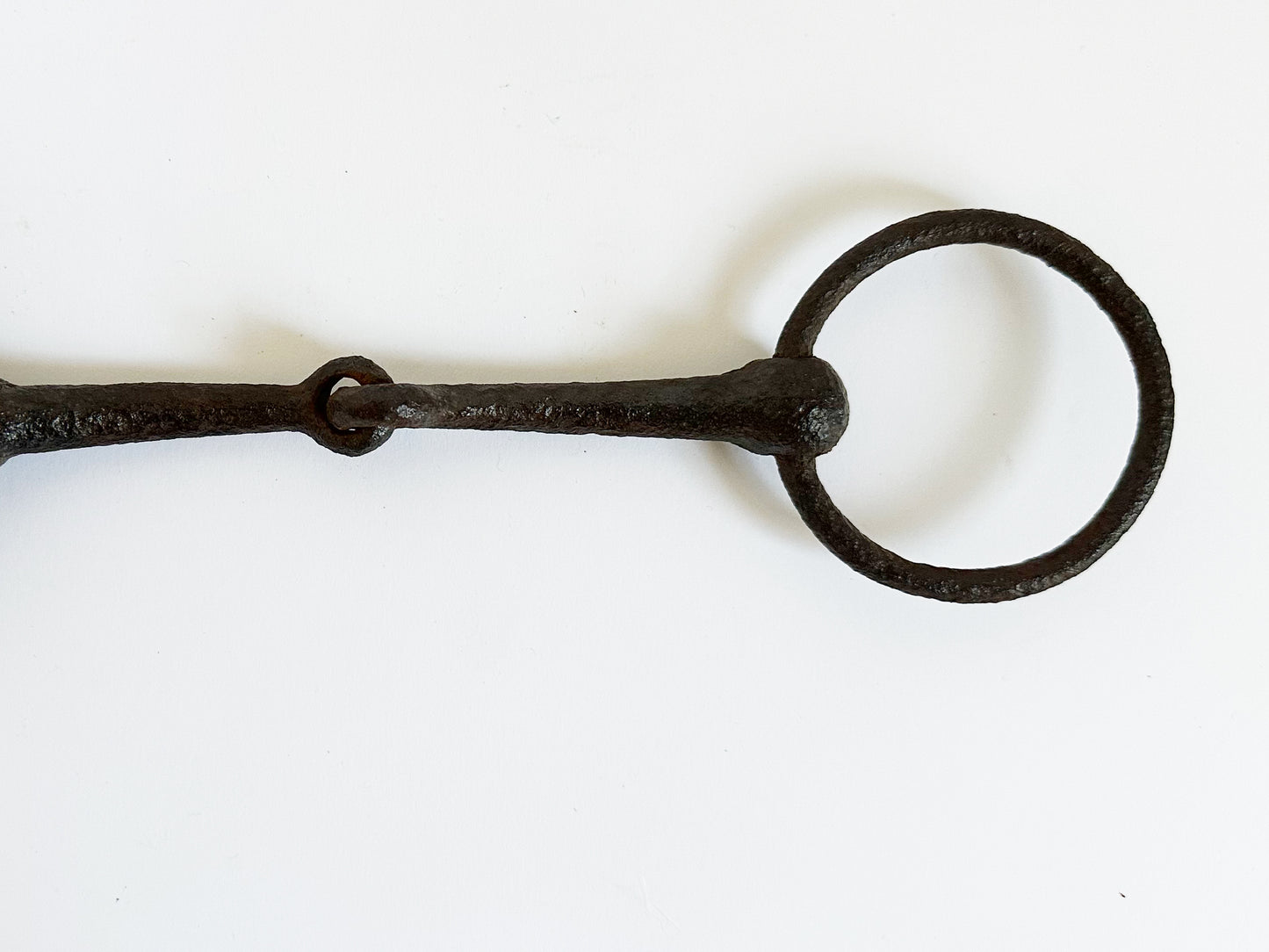 Antique Horse Snaffle Bit, 1910 Equestrian Table Decor