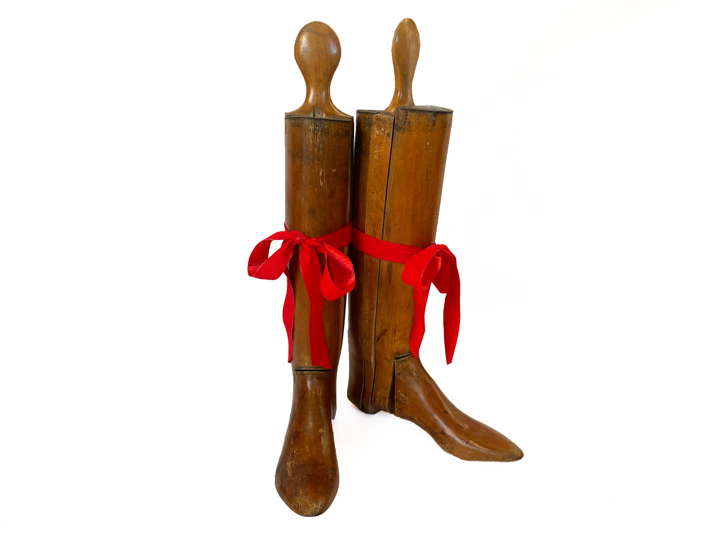 Antique Equestrian Riding Boots, Wood Boot Trees