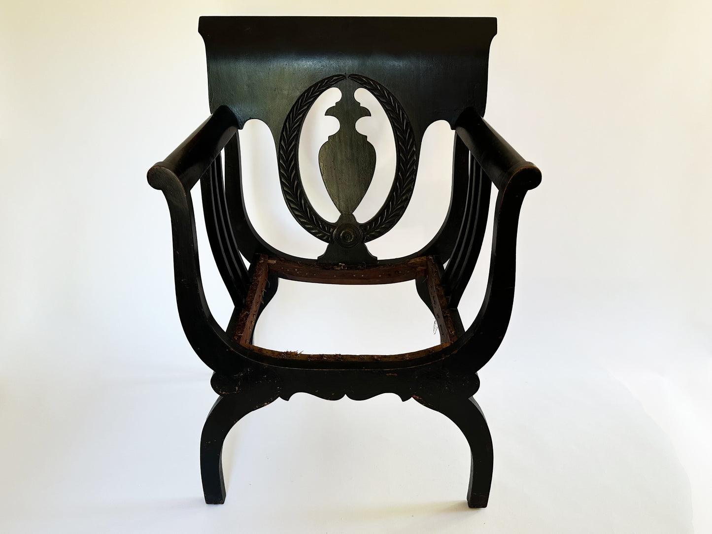 Antique Savonarola Chair, 1900's Antique chair