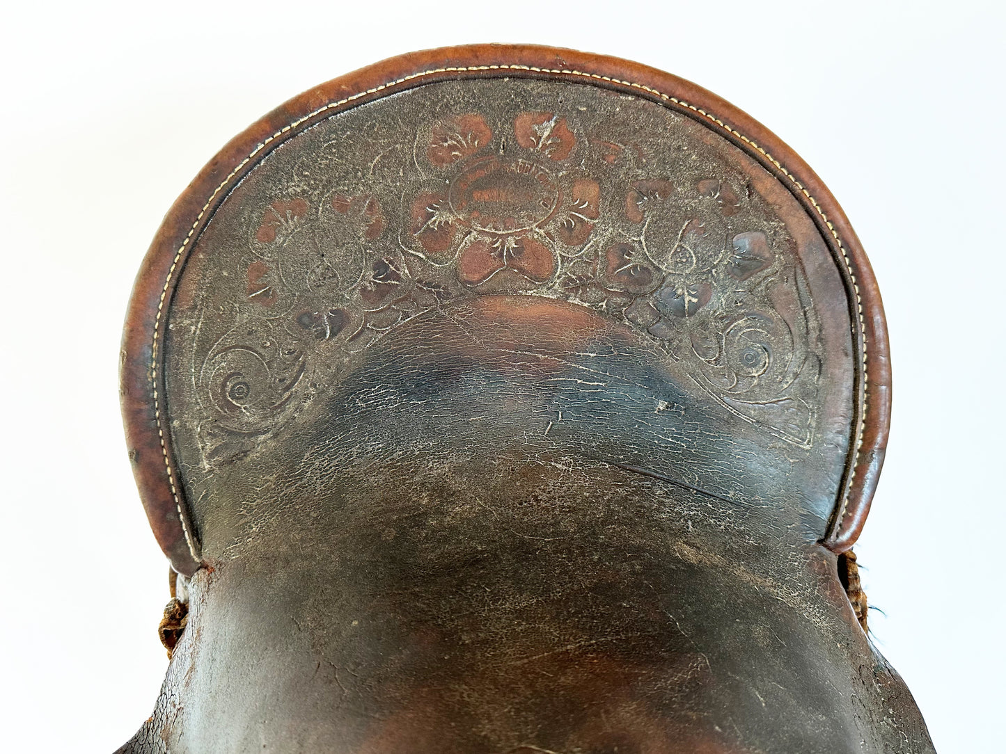 1880s S.C. Gallup Pueblo Colorado Antique Western Leather Horse Saddle