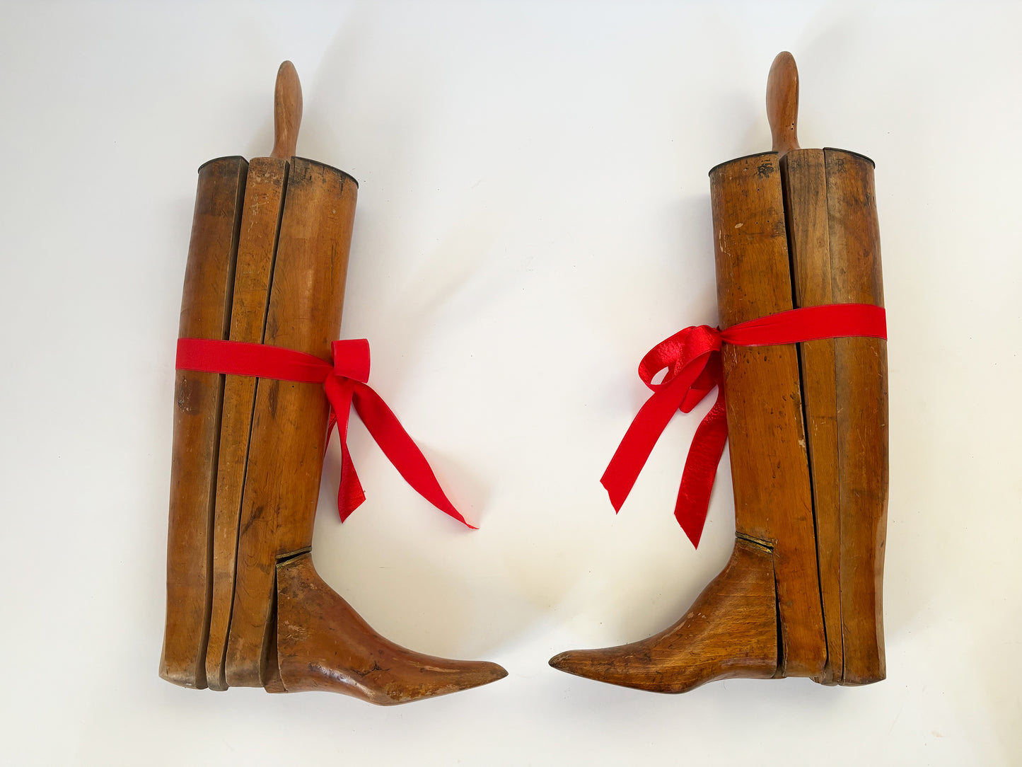 Antique Equestrian Riding Boots, Wood Boot Trees