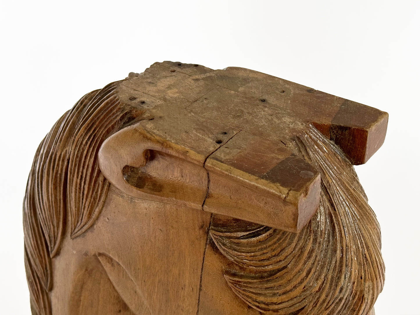 Large Carved Wood Horse Head, Architectural Salvage