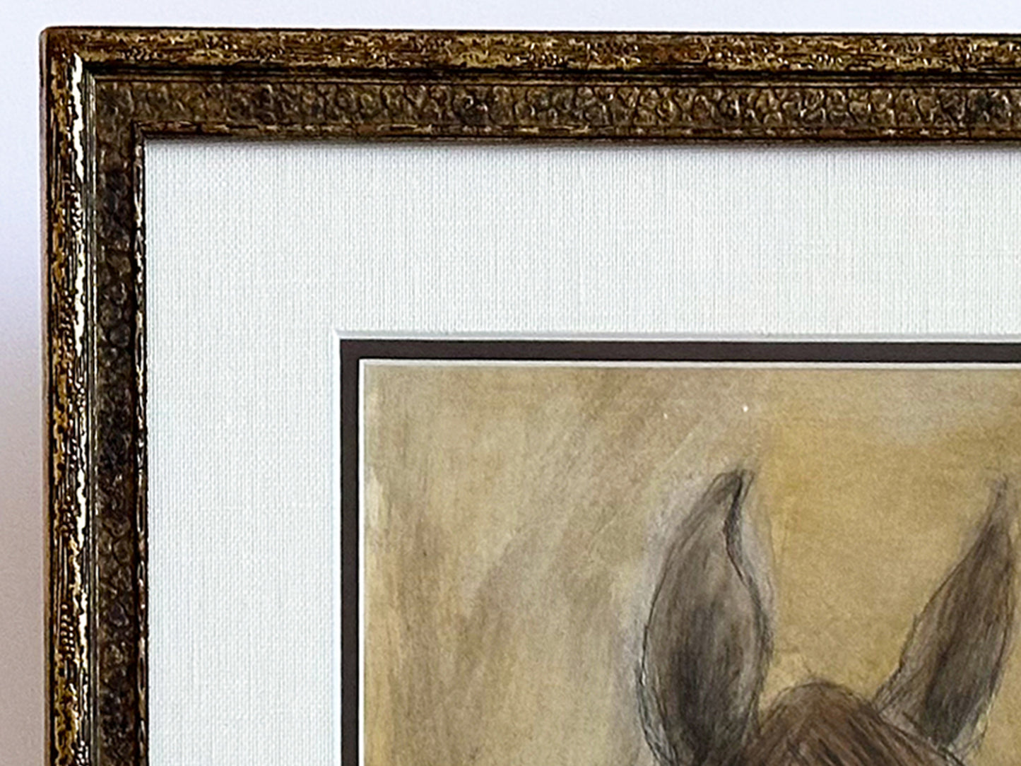 Modern Horse Art, Original 20th Century Contemporary Beige Artwork