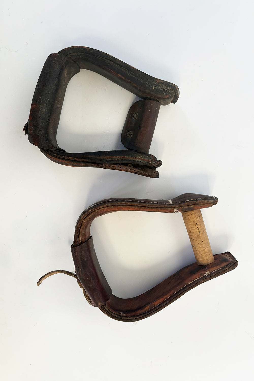 1940s Antique Western Horse Saddle Stirrups