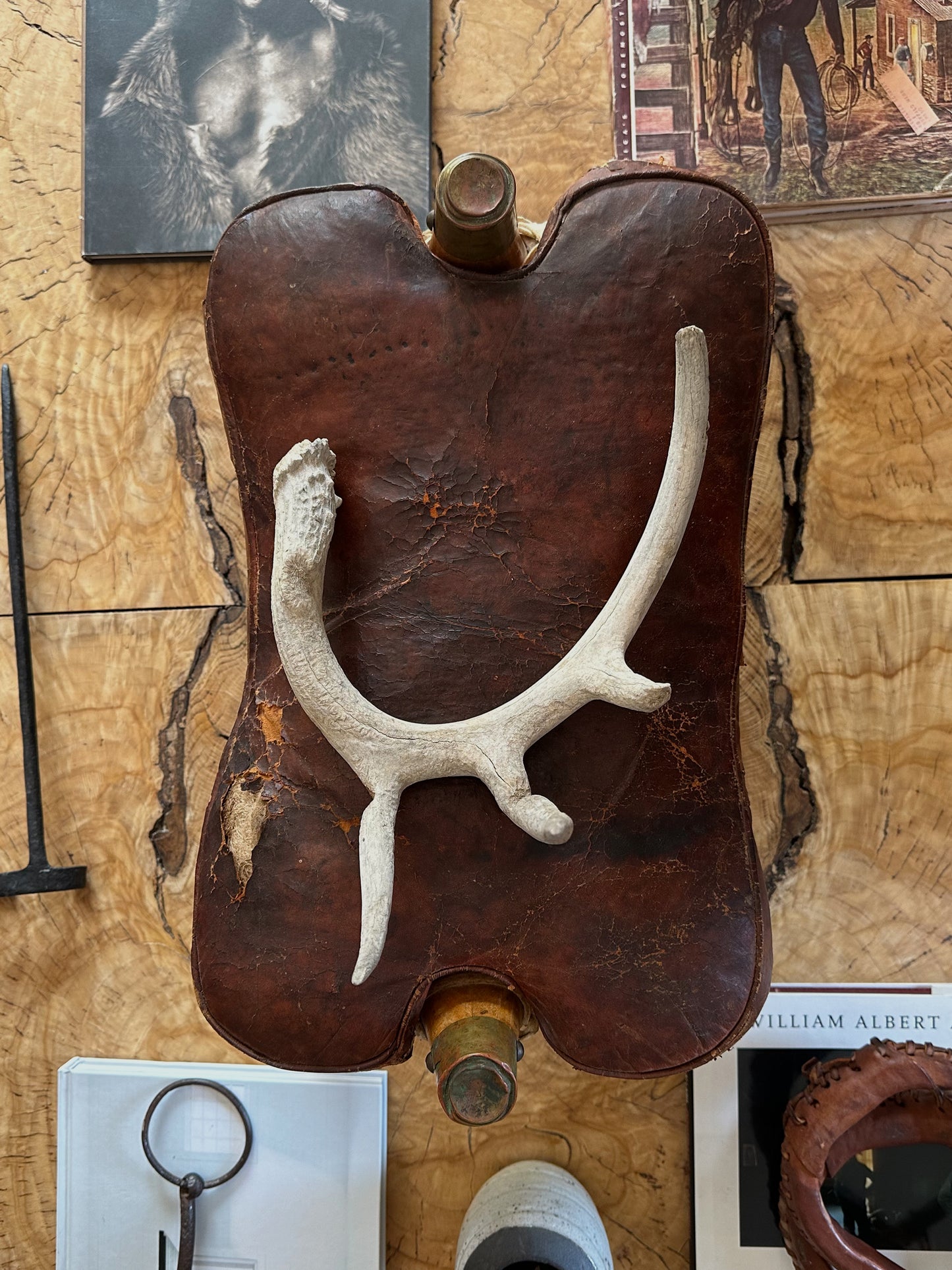 1960s Moroccan Boho Camel Saddle Stool