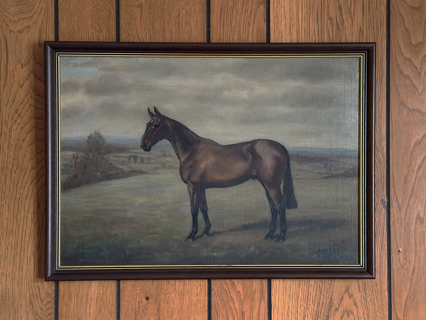 Vintage Horse Painting, Original Artwork by Gilbert Acheson Cattley