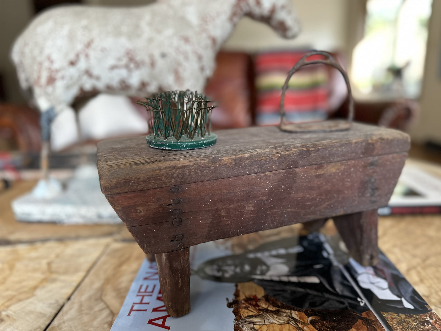 Antique Primitive Milking Stool