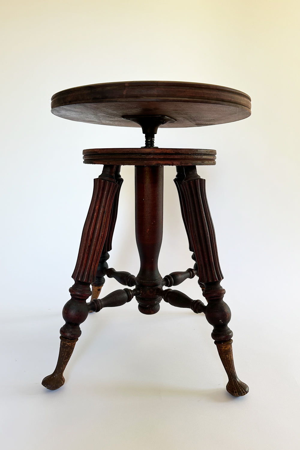 Antique Piano Stool, 1900's Victorian Piano Stool