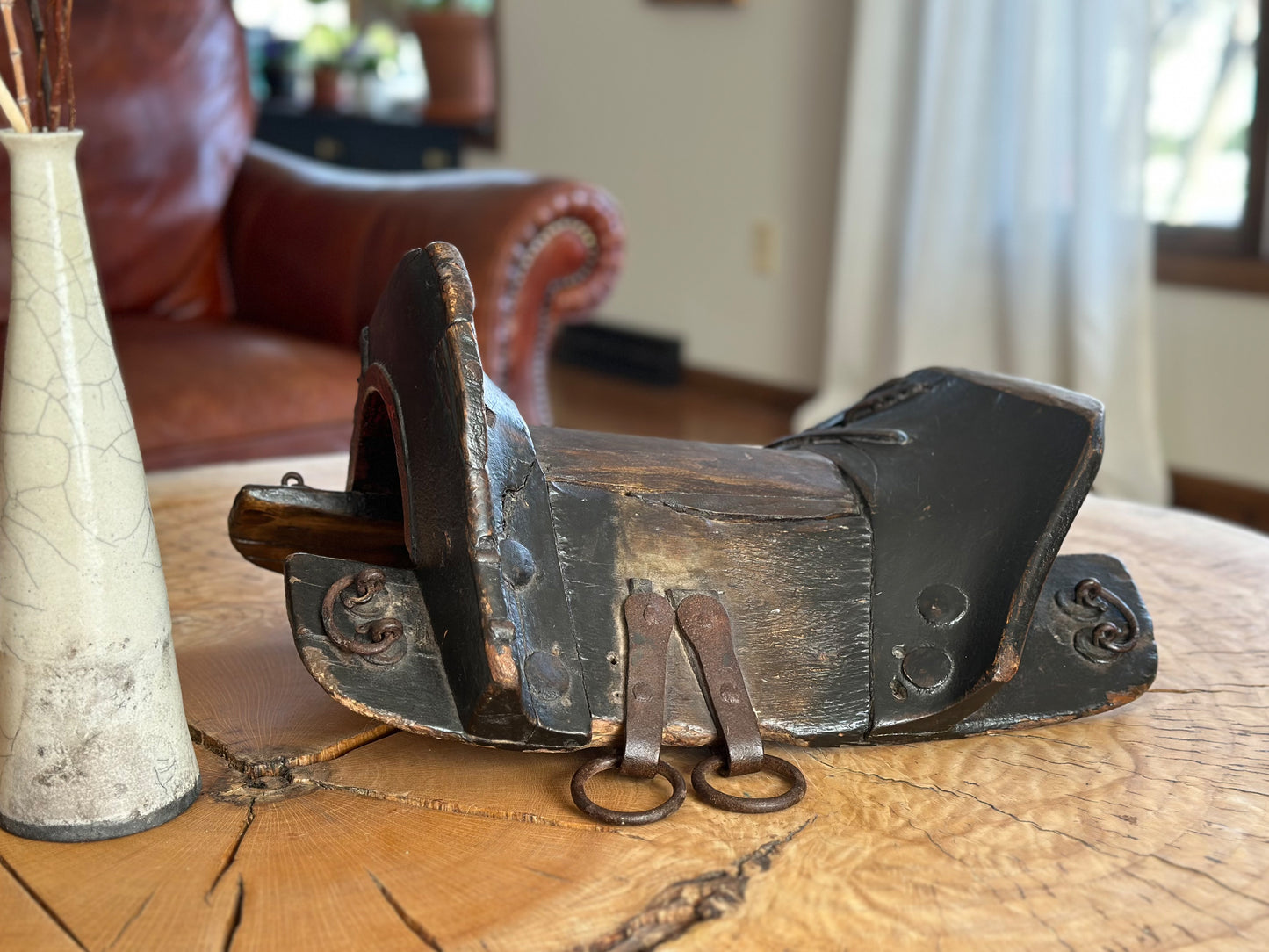 Antique Horse Saddle, 1800s Tibetan Horse Saddle