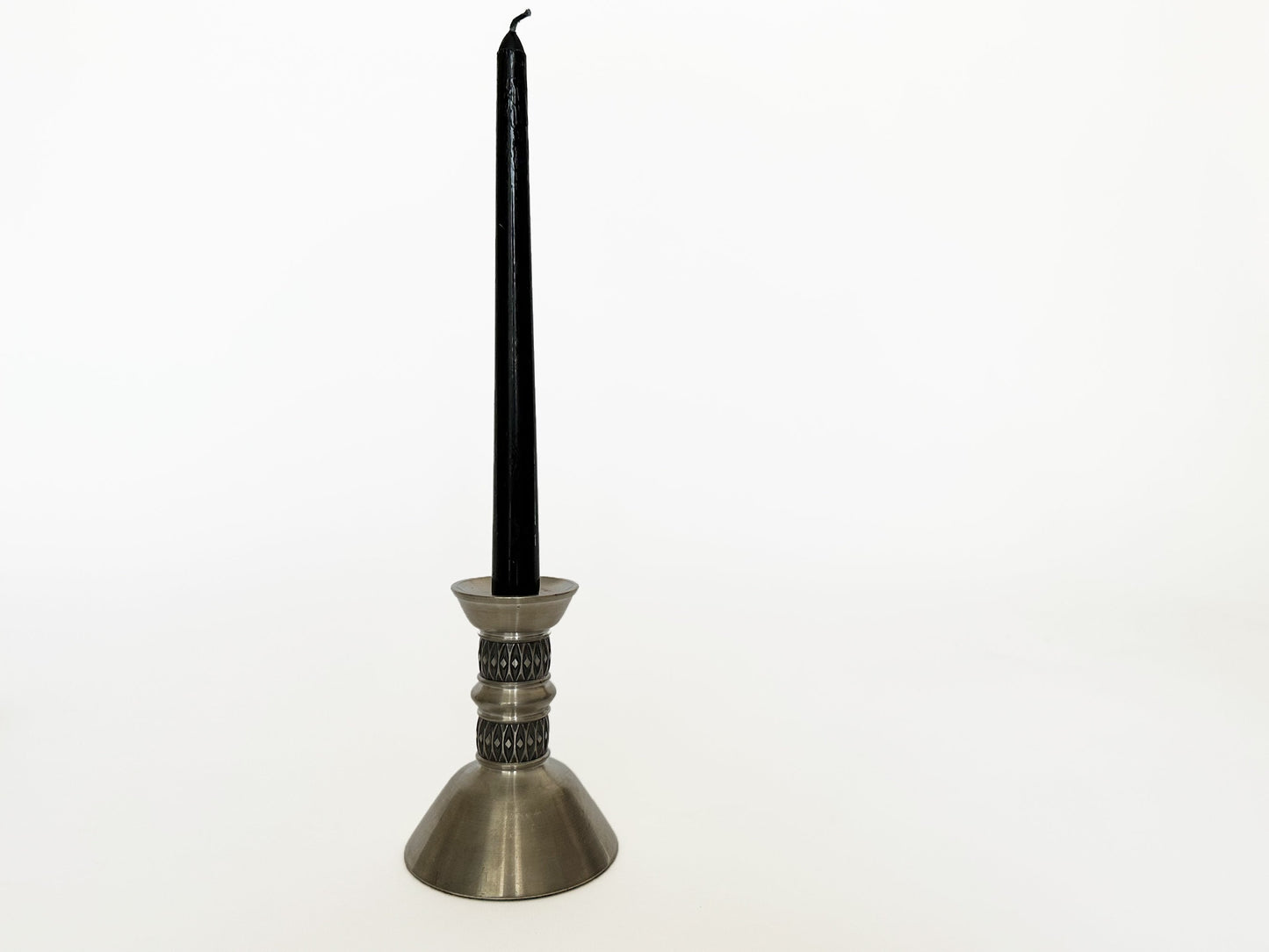 Norwegian Gifts Mastad Pewter Norway Candlestick Candle Holder with Norwegian Scandinavian Nordic Viking Tribal Pattern