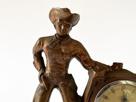 Vintage Cowboy Clock Western Décor Southwestern Décor Horse Ranch Primitive Clock Cowboy Gifts Western Gifts Vintage Western Decor