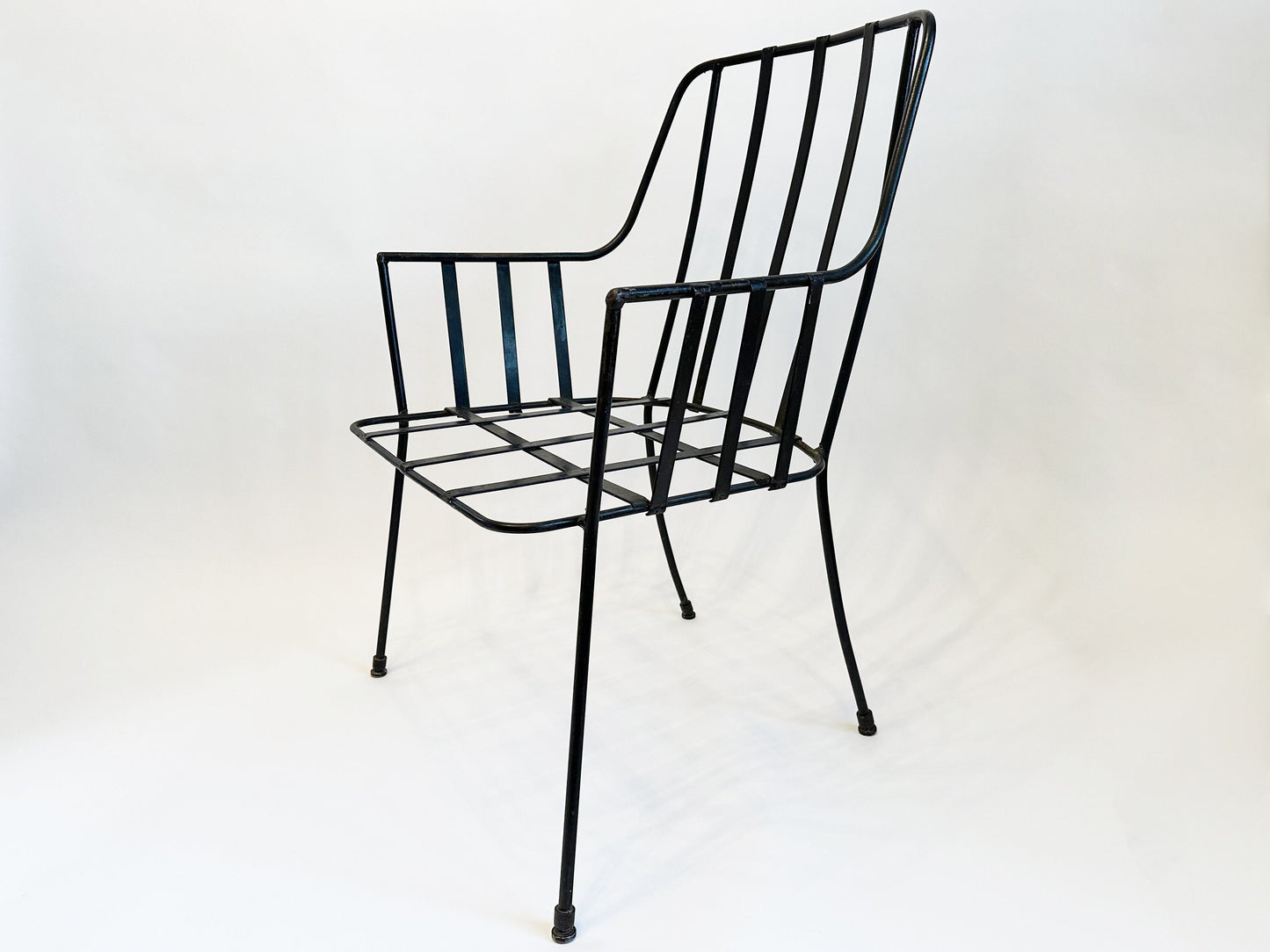 Mid Century Patio Furniture, Vintage Patio Chair Paul Laszlo For Pacific Iron Wrought Iron Patio Chair, Vintage Outdoor Patio Chairs