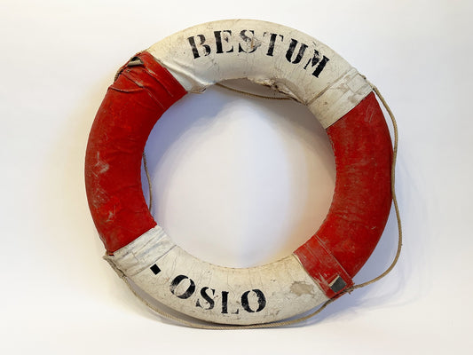 Vintage Life Preserver Ring Coastal Decor Nautical Antiques Boat Ship Cabin Ocean Beachhouse Decor Coastal Decorations Maritime Antiques