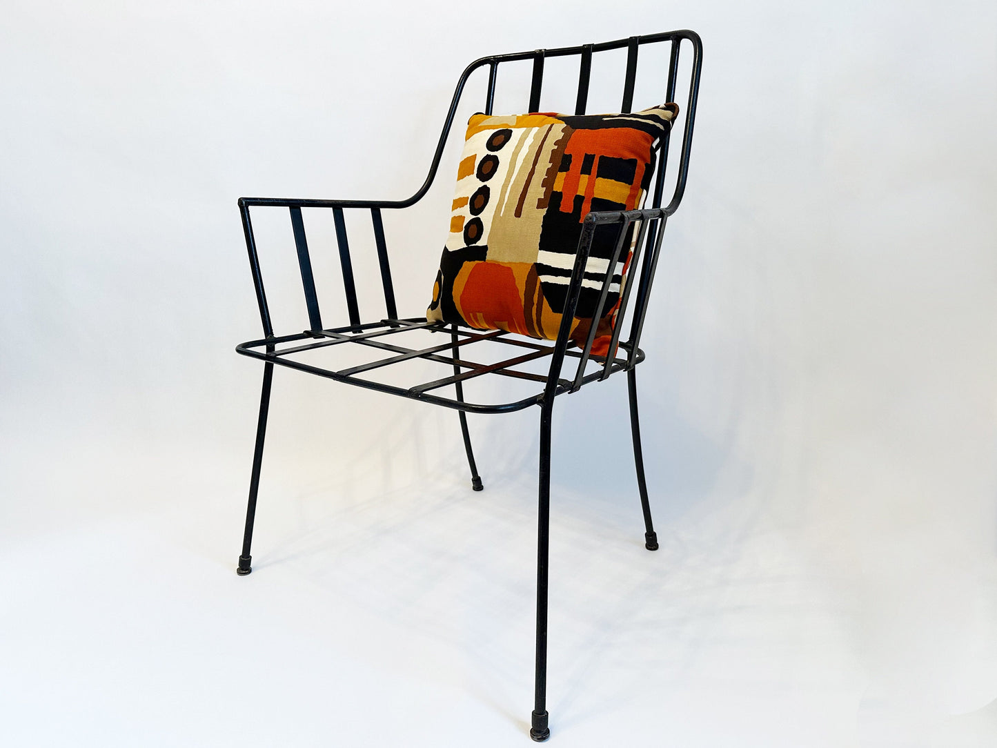 Mid Century Patio Furniture, Vintage Patio Chair Paul Laszlo For Pacific Iron Wrought Iron Patio Chair, Vintage Outdoor Patio Chairs