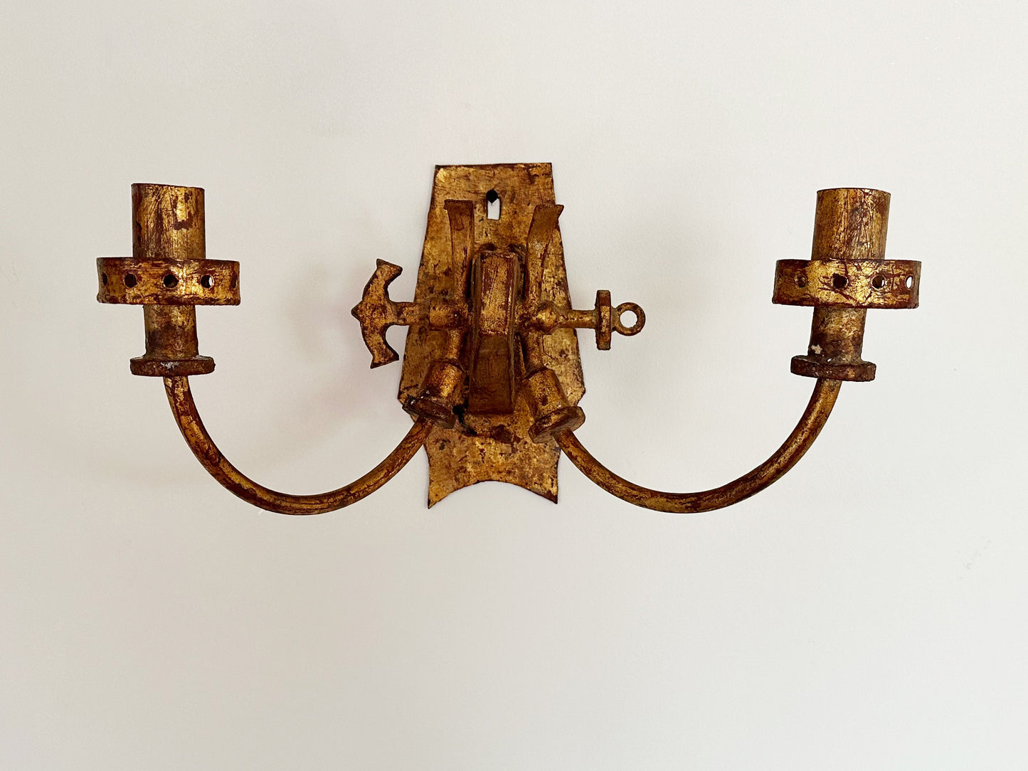 Vintage Wall Sconce Candle Holder Candelabra Spanish Style Wall Sconce Candleholder Spanish Gothic Decor