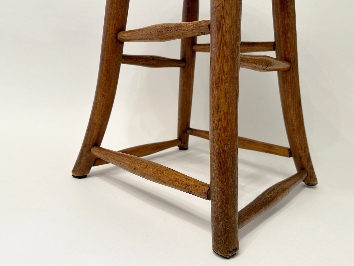 Antique Industrial Stool Engineers Drafting Stool Wood and Cast Iron Vintage Industrial Stool