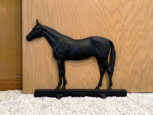 Vintage Horse Doorstop Cast Iron Equestrian Doorstop 1949 Virginia Metalcrafters Doorstopper Equestrian Decor