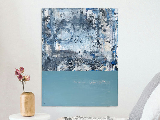 Abstract Painting Cotton Candy Abstract Art Original Blue Pink Wall Art Cotton Candy Painting Calm Abstract Painting Fine Art Blue Original