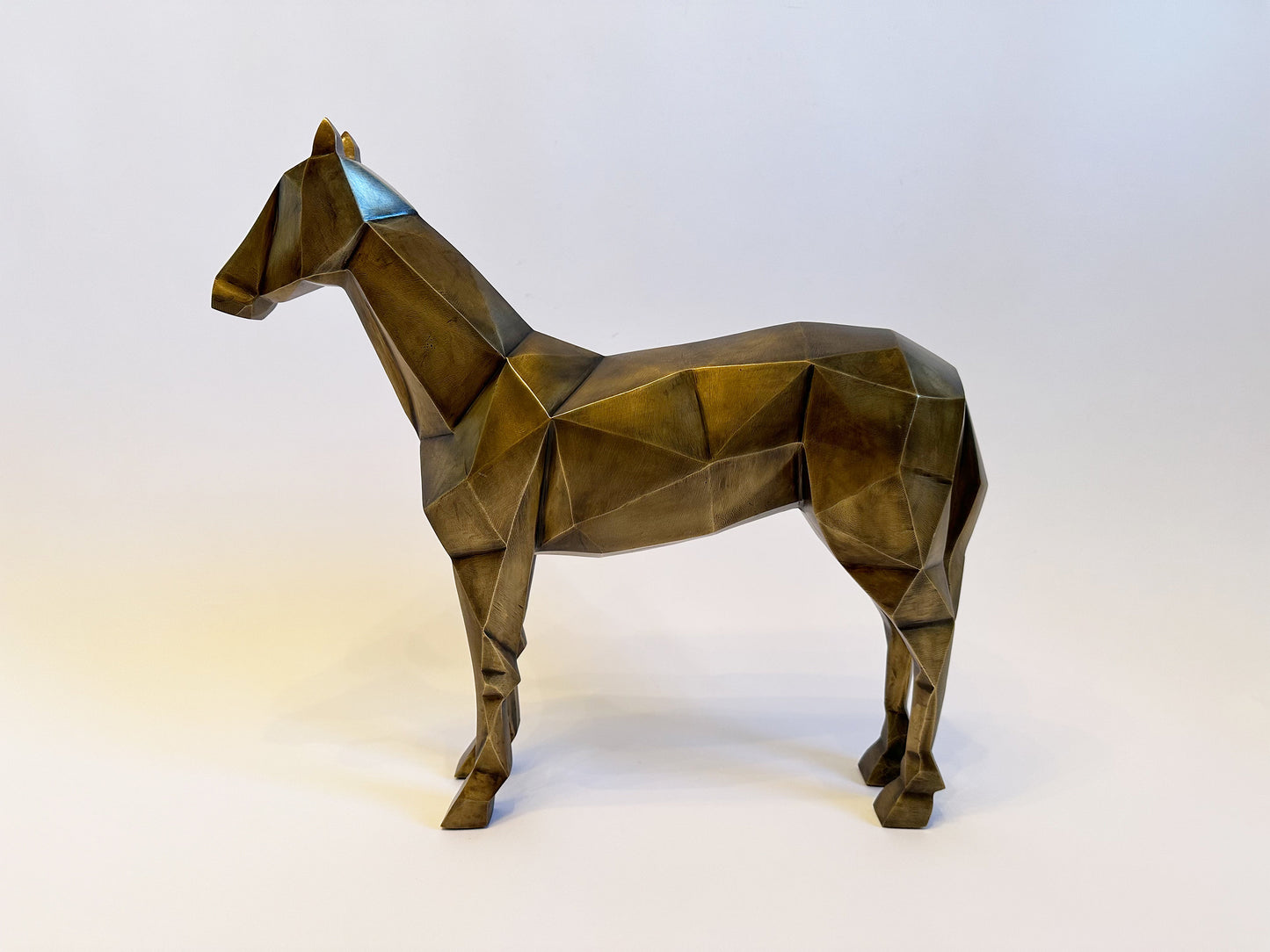 Horse Sculpture Modern Horse Art European Equestrian Decor Cubist Art Sculpture Cubism Statue Contemporary Horse Statue Modern Equestrian