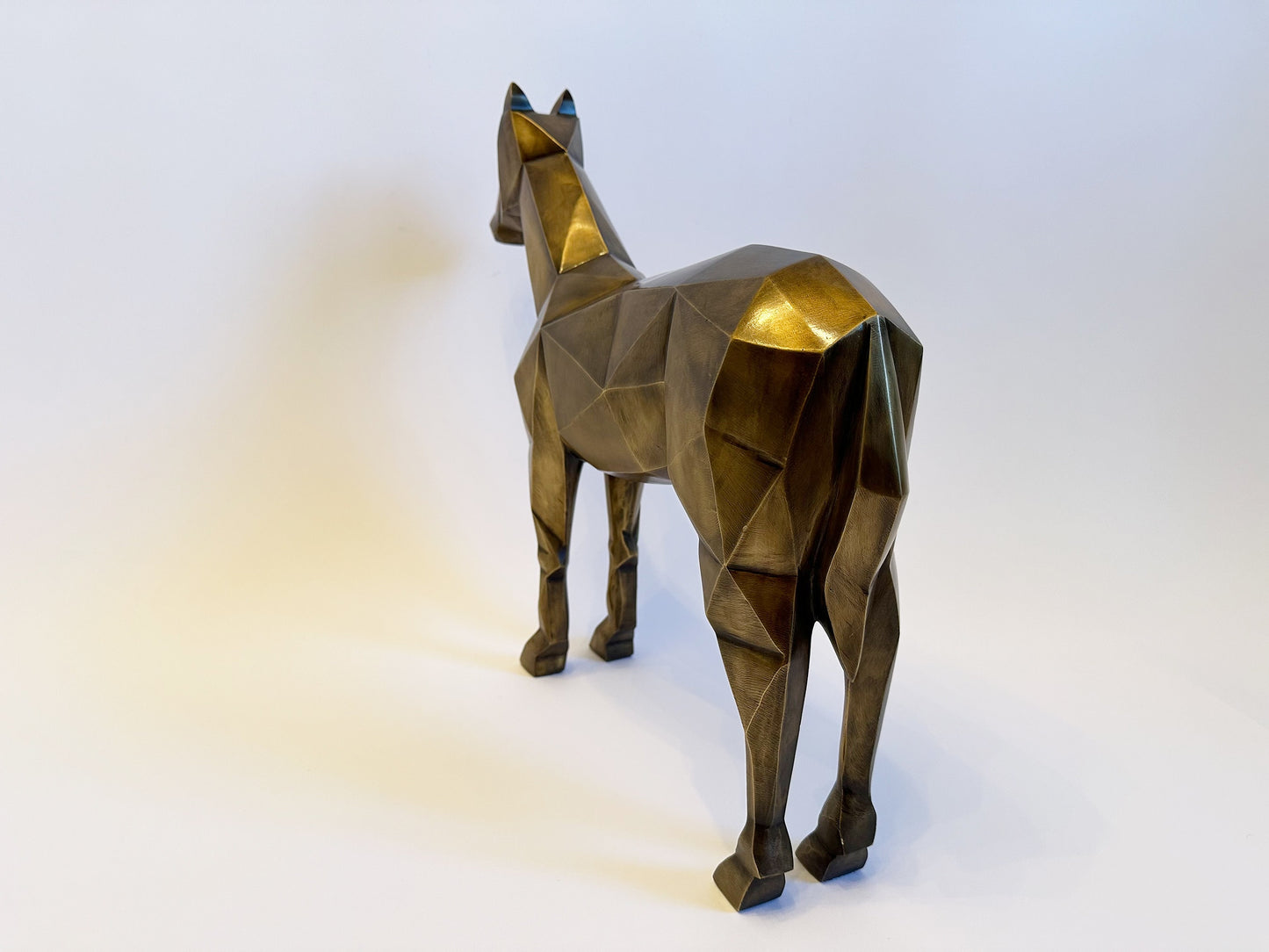 Horse Sculpture Modern Horse Art European Equestrian Decor Cubist Art Sculpture Cubism Statue Contemporary Horse Statue Modern Equestrian