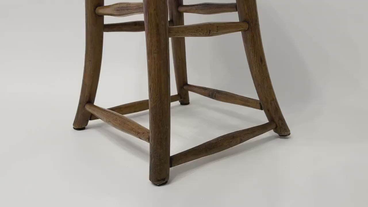 Antique Industrial Stool Engineers Drafting Stool Wood and Cast Iron Vintage Industrial Stool